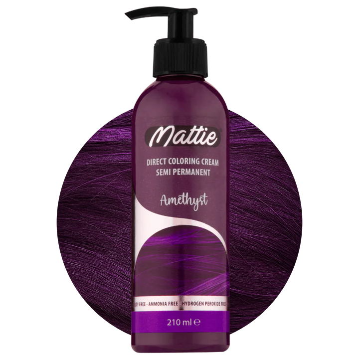Mattie Amethyst - Vegan Semi-Permanente Directe Kleuring Haarverfcrème 210 ml