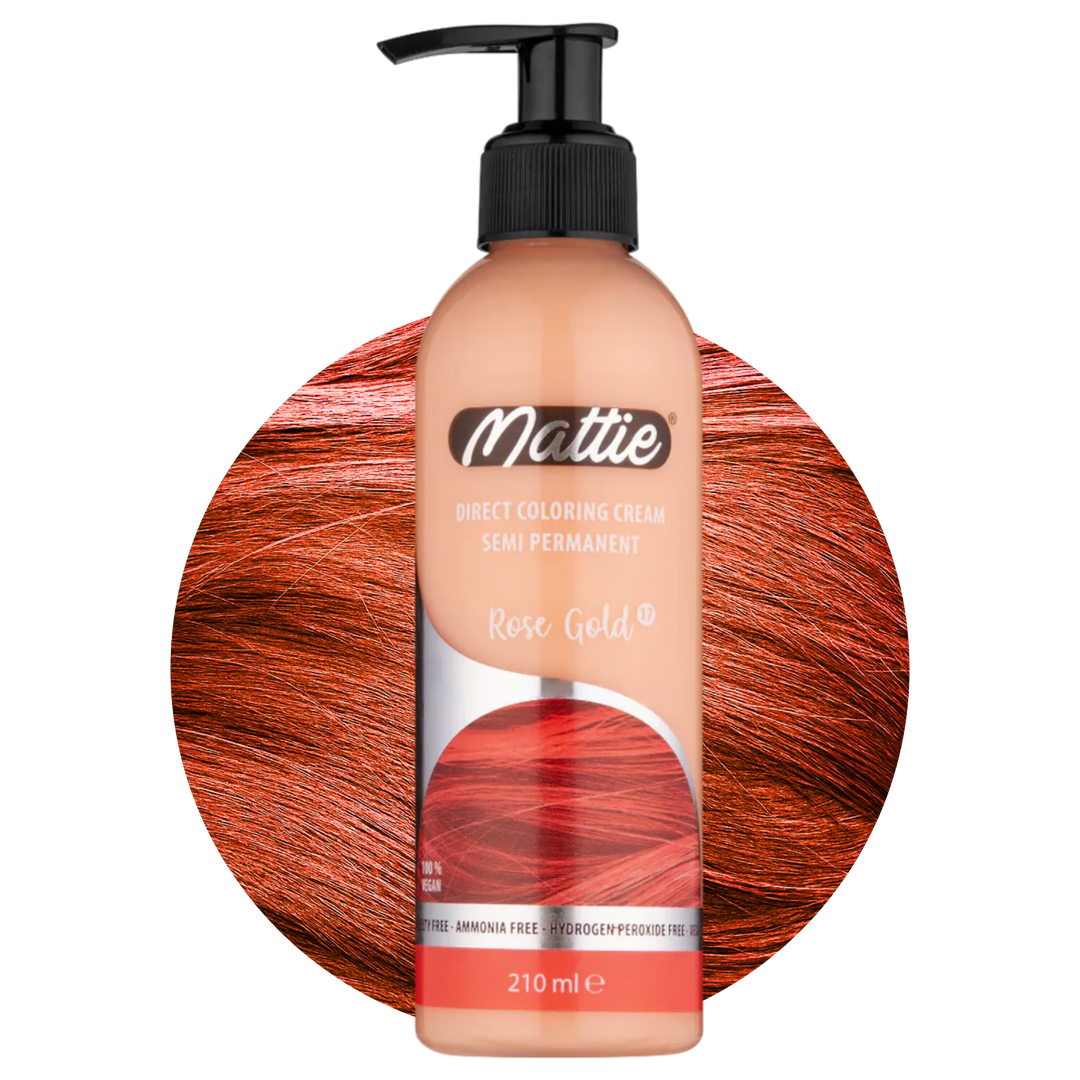 Mattie Rose Gold - Vegan Semi-Permanente Directe Kleuring Haarverfcrème 210 ml