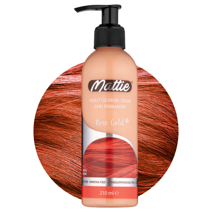 Mattie Rose Gold - Vegan Semi-Permanente Directe Kleuring Haarverfcrème 210 ml