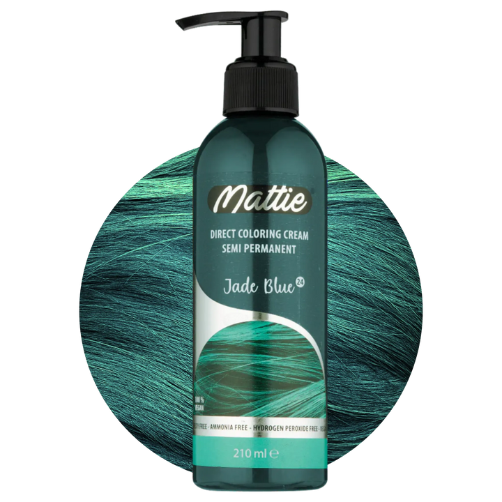 Mattie Jade Blue - Vegan Semi-Permanent Direct Dye Hair Color Cream 210 ml