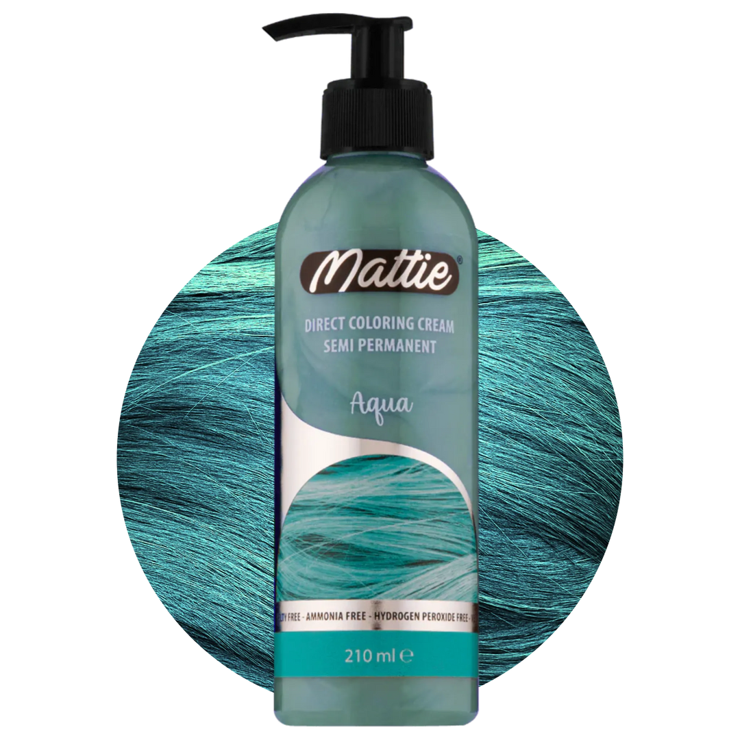 Mattie Aqua - Vegan Semi-Permanente Directe Kleuring Haarverfcrème 210 ml