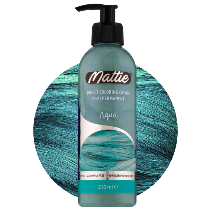 Mattie Aqua - Vegan Semi-Permanente Directe Kleuring Haarverfcrème 210 ml