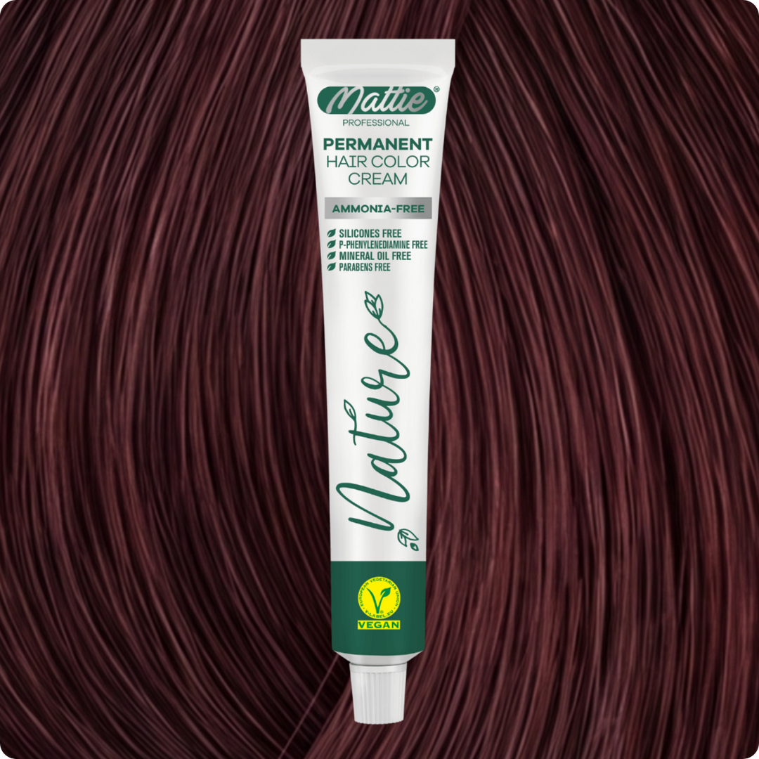Mattie Professional Nature (5.66) Wijnrood - Vegan Permanente Haarkleurcrème 60ml