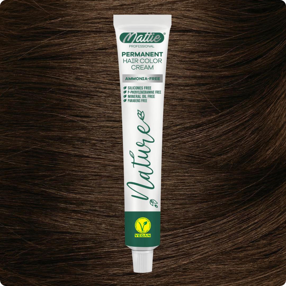 Mattie Professional Nature (6.0) Intens Donkerblond - Vegan Permanente Haarkleurcrème 60ml
