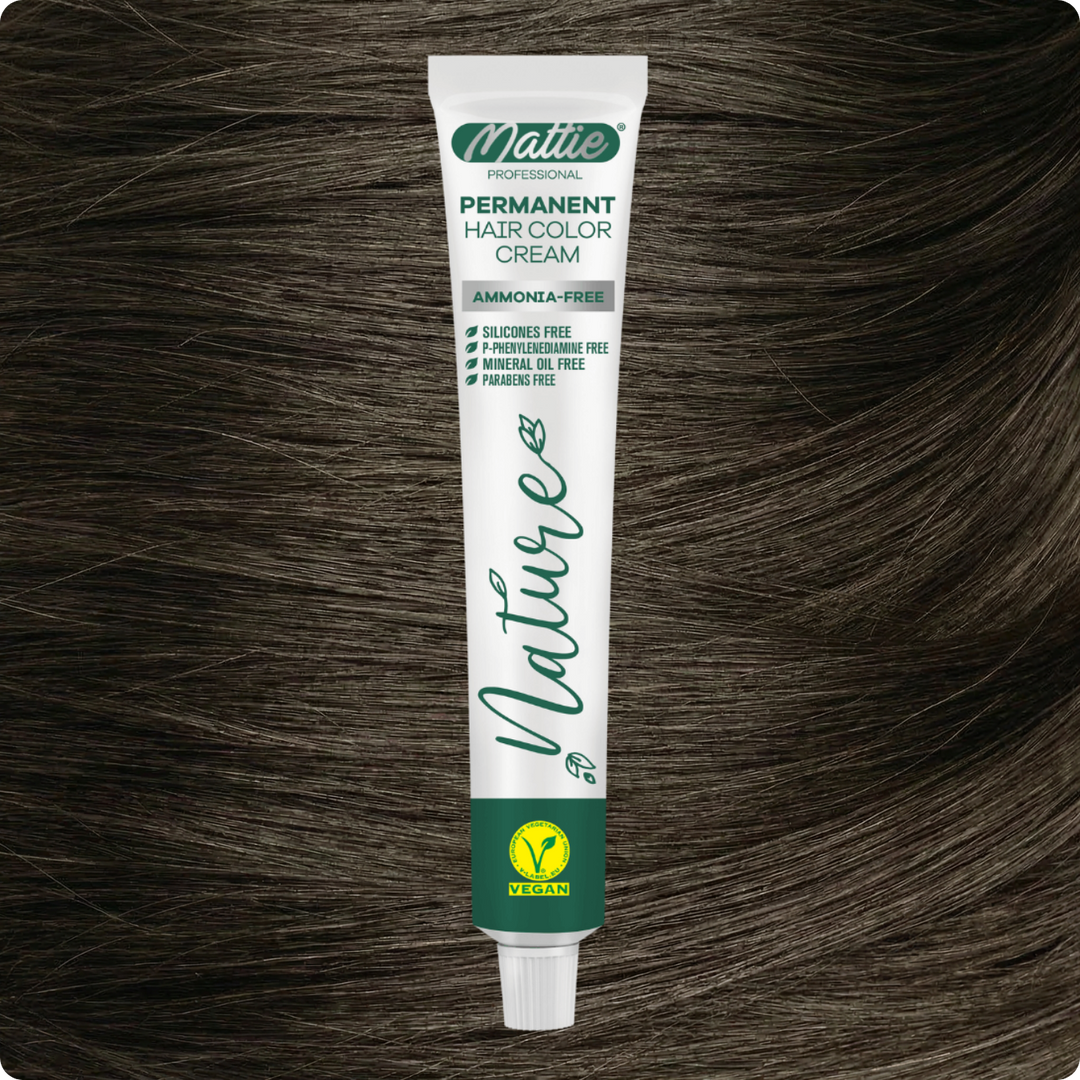 Mattie Professional Nature (6.1) Donker Asblond - Vegan Permanente Haarkleurcrème 60ml