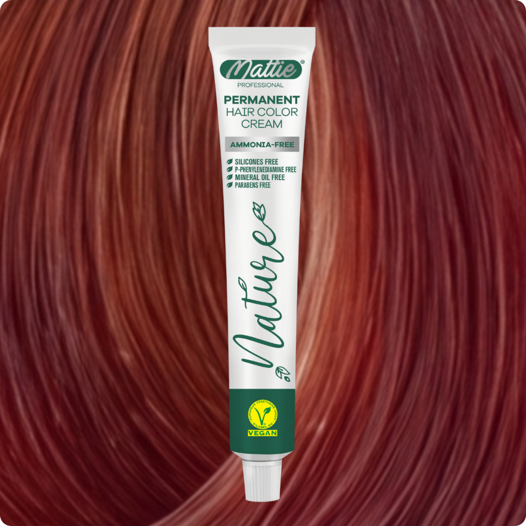 Mattie Professional Nature (7.44) Intens Koper - Vegan Permanente Haarkleurcrème 60ml