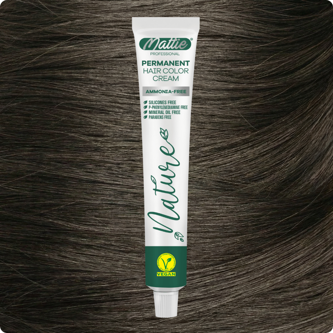 Mattie Professional Nature (8.11) Extra Light Ash Blonde - Vegan Permanent Hair Color Cream 60ml