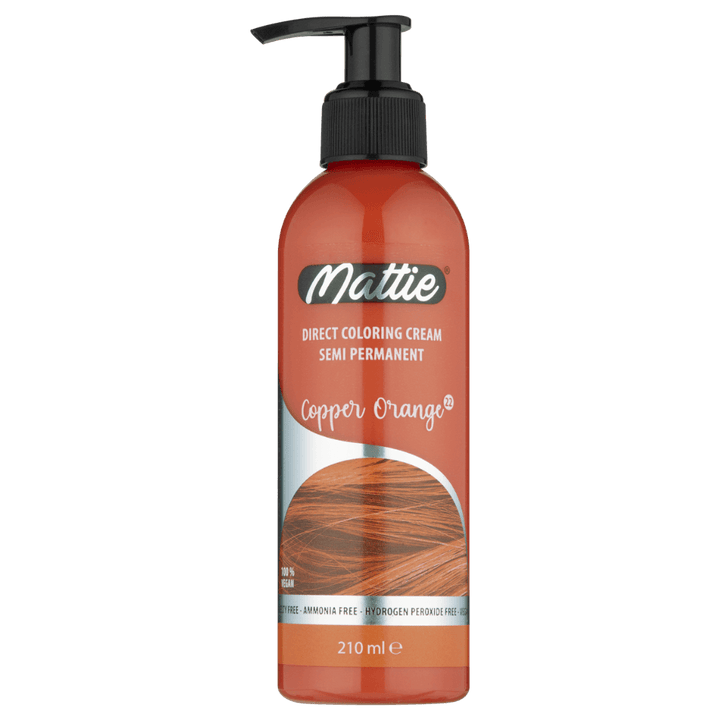 Mattie Copper Orange - Vegan Semi-Permanent Direct Dye Hair Color Cream 210 ml