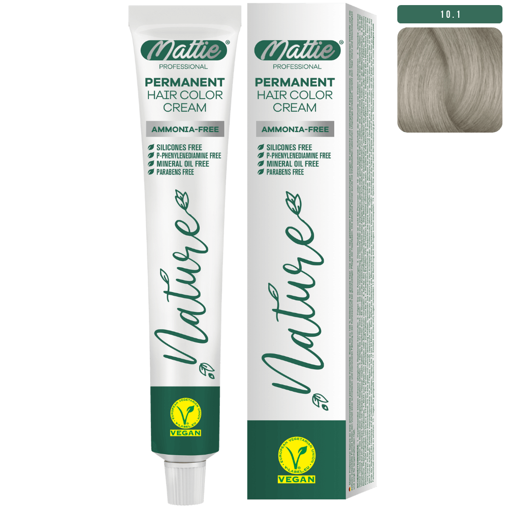 Mattie Professional Nature (10.1) As Platinablond - Vegan Permanente Haarkleurcrème 60ml