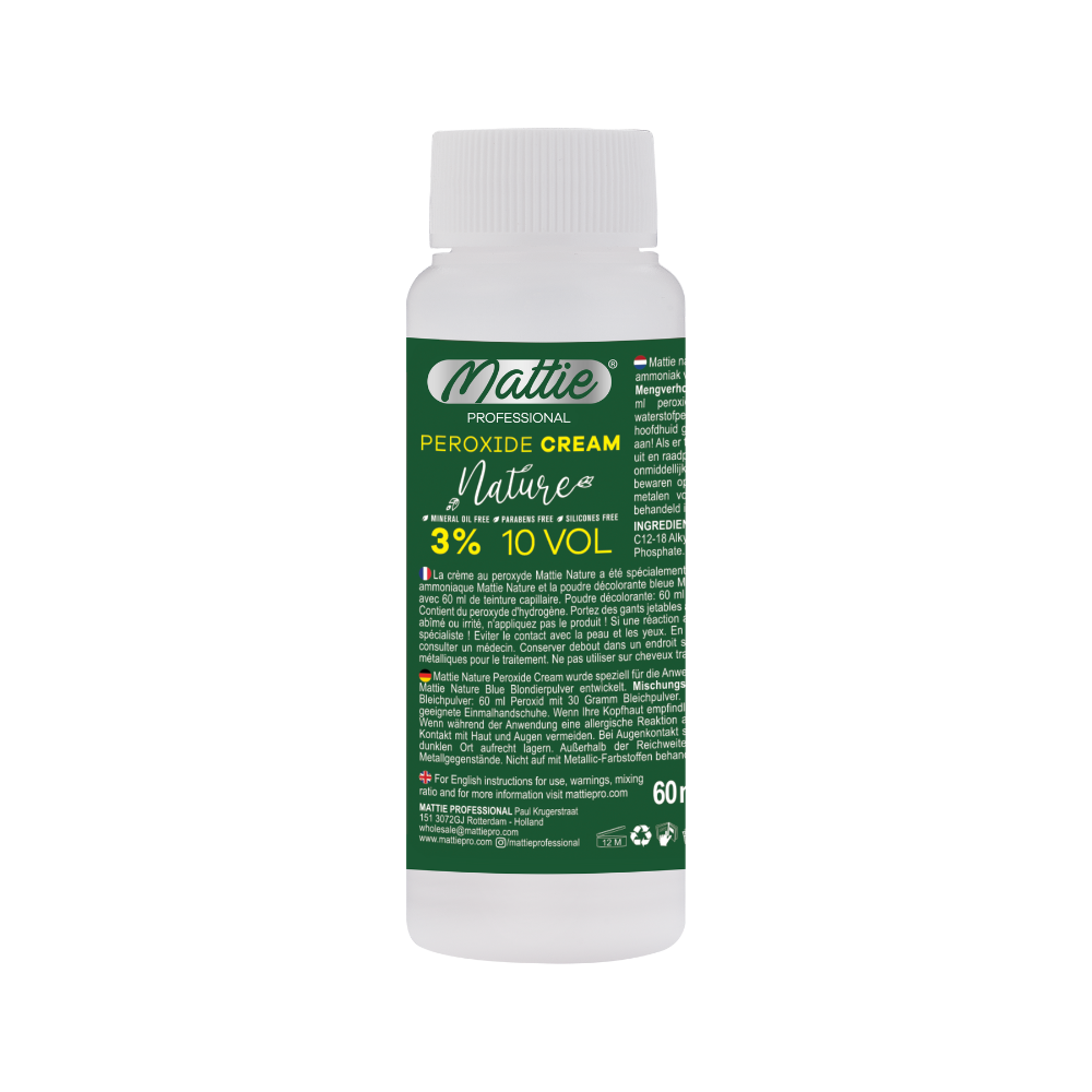 Mattie Professional Nature - 3% (10 VOL) Peroxidecrème Vegan 60ml