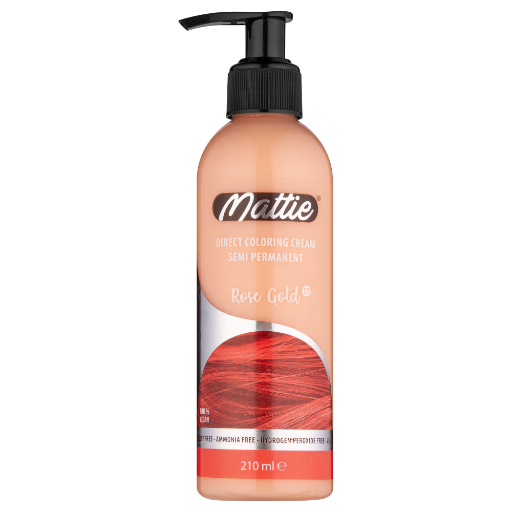 Mattie Rose Gold - Vegan Semi-Permanente Directe Kleuring Haarverfcrème 210 ml