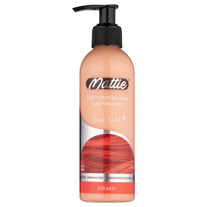Mattie Rose Gold - Vegan Semi-Permanente Directe Kleuring Haarverfcrème 210 ml