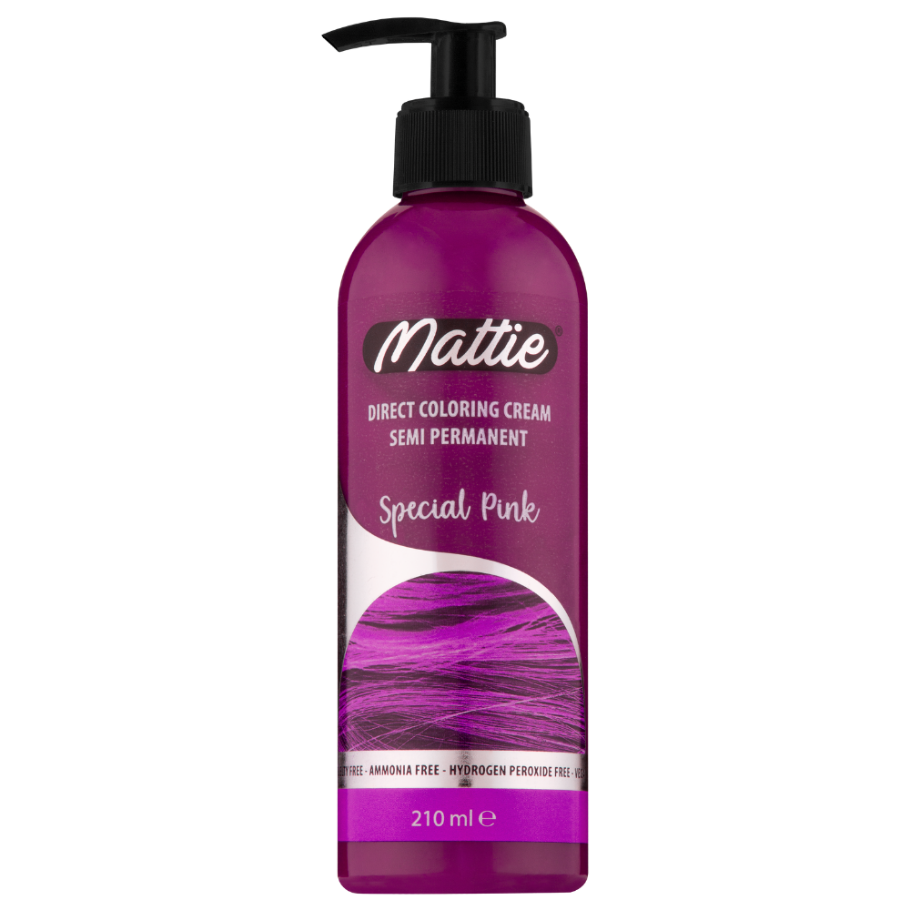 Mattie Special Pink - Vegan Semi-Permanente Directe Kleuring Haarverfcrème 210 ml