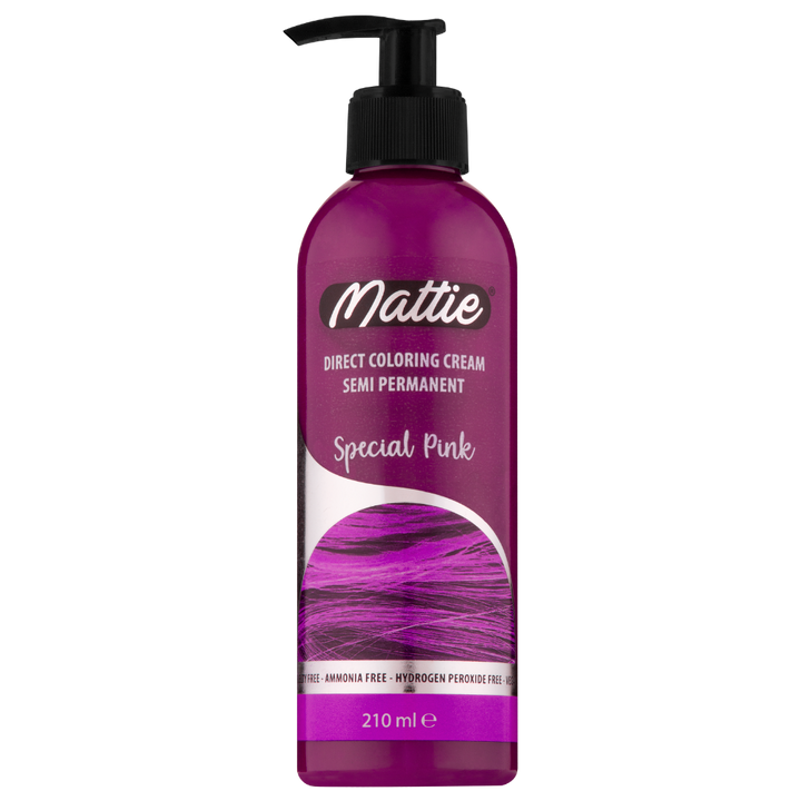 Mattie Special Pink - Vegan Semi-Permanente Directe Kleuring Haarverfcrème 210 ml
